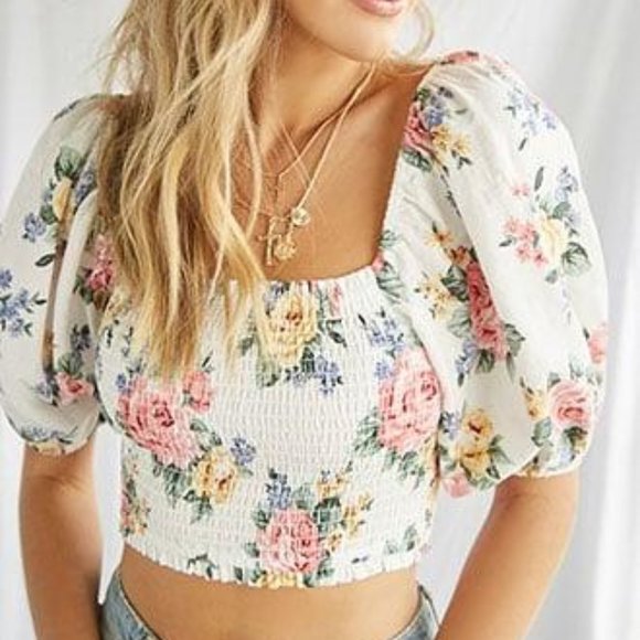 forever 21 smocked top